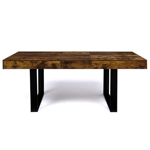 Table extensible Phoenix 160-200 cm bois loft – IDMarket