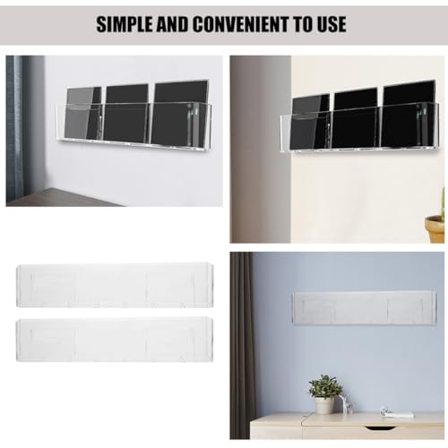 Support vinyle mural acrylique blanc TOYANDONA pour optimiser le rangement de la maison - 5