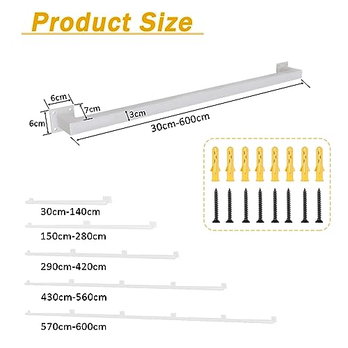 Barandilla de metal cuadrada Whiteil de hierro forjado para interior y exterior (420 cm) 3