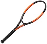 La raqueta Burn más ligera Wilson Burn 100 ULS TNS FRM W/O Raqueta de Tenis, Unisex Adulto, Negro/Naranja (Frozen Smoke/Power Orange), 2