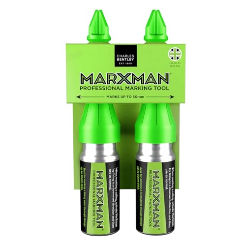 Charles Bentley Twin pack Marxman chalk NON-Permanent DIY Marking tool pen