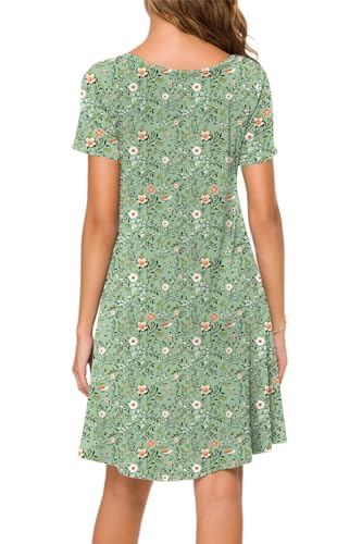 Image of POPYOUNG Women's Dress Fall Outfits Casual Midi Sundress