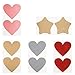 50pcs Étiquettes à gratter en forme de coeur et étiquette à gratter pentagramme scrapbooking, cartes à gratter surprise pour cartes postales et jeux de mariage à faire soi-même (style 5)
