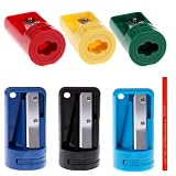 Pyralidsg 6 Pezzi Temperino, Compatto e Pratico Temperamatite, Portatile Manuale Pencil Sh...