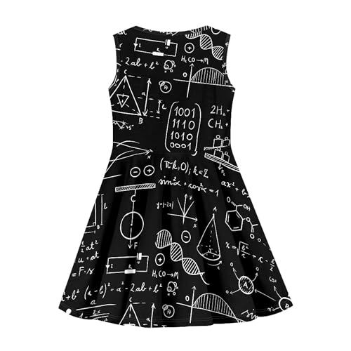CLOHOMIN Girls Sleeveless Party Dress Tank Swing Dress Toddler Twirly Dresses Midi Sundress4
