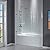 WOODBRIDGE MTDB3458 -B, Frameless Hinged Bathtub Shower Door, 5/16" Tempered Glass Panel, 49" W x 58" H Tub Glass Door in Brushed Nickel Finish, Include Support Bar
