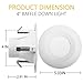 BBOUNDER Lighting 12 Pack 4 Inch LED Recessed Downlight, Baffle Trim, Dimmable, 9W=70W, 3000K Warm White, 650 LM, Damp Rated, Simple Retrofit Installation - UL No Flicker