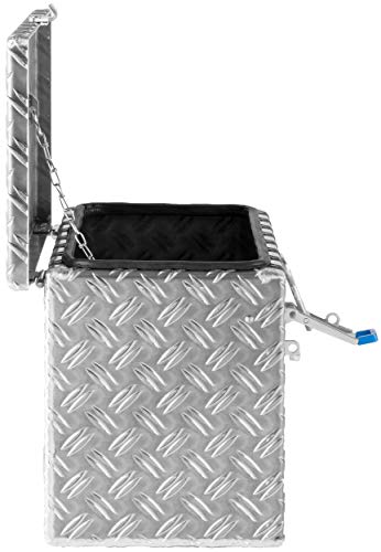 Deichselbox, Premium, aus Alu Riffelblech 2,5/4 mm, Staubox, Truckbox, Werkzeugkasten, Gurtkiste - B 414 x H 300 x T 257 mm, Inhalt: 45 Ltr.