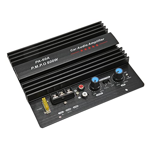 Subwoofer Plate Amplifier, Digital Amplifier Board, 12V High Power Bass Subwoofer Amp Board, 600W Audio Stereo Power Amplifier Board Module for Car