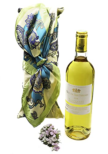 Coffret bois cadeau - Duc de Sauternes - vin blanc liquoreux Bordeaux AOC Sauternes millésime 2018 bouteille 75 cl - bel emballage prêt à offrir Cover