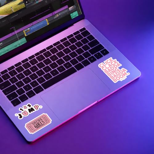Image of K-Pop Aesthetic Sticker Pack - Black Pink Inspired Vinyl Stickers for Laptop, Phone, Water Bottle & Journals (Waterproof, Scratchproof, HD Quality)