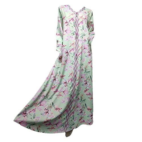Robe musulmane fleurie pour rester élégante et pudique en été