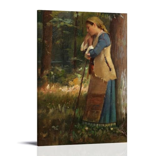 Bergère au repos Theodoros Ralli, une invitation à la sérénité et à la contemplation