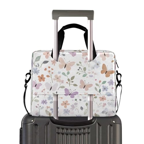 Funda para laptop con diseño mariposas y flores, 13-15.6 pulg. miniatura 3