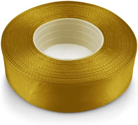 Netuno 1 x wstążka satynowa zielona 25 mm x 32 m zielona wstążka wstążka do pakowania prezentów kolorowa taśma dekoracyjna taśma materiałowa rolka satynowa wstążka zielona wstążka