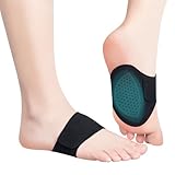 TOMUST Arch Support Bands (Pair) for Plantar Fasciitis Relief – Breathable Silicone Foot Brace for Flat Feet, Fallen Arches, Foot Pain – Adjustable Non-Slip Compression Sleeves for All-Day Comfort