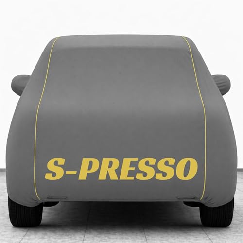 Image of Kings of Cover New Grey 100% Waterproof S-Presso Car Cover | Polyester Car Body Cover for Rain & Sun | UV Protection, Dustproof, Scratch Resistant, Windproof, Heat Resistant, Custom Fit