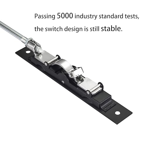 TOGU 10" Solid Stainless Steel Lever Extension Flush Bolt for Metal Doors,Flush Mount Extension Bolt for Commercial Applications,Store,School,Office,Matte Black by TOGU - Image 4