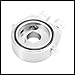 Hihaha Universal Car Aluminum Alloy Oil Filter Cooler Sandwich Thread Plate Adapter Oil Cooler Kit Silver Tone M20x1.5 1/8 NPT Durable Material