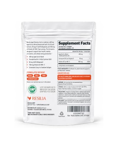 Resilia Oil Of Oregano RES-GAR600-60 Vitamin