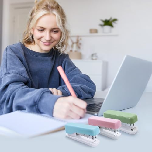 Image of M&G Desktop Stapler, Basic Office Stapler with 1000 Staples, 20 Sheet Capacity, Portable Small Desk Staplers for School Home Office (Green)