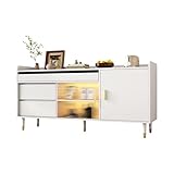 Photo Gallery generisch armadio, cassettiera bianca, con 2 ante scorrevoli e 3 cassetti e 16 colori illuminazione a led, mobili corridoio, cassettiera in legno, 140 x 38 x 76 cm Photo Gallery generisch armadio, cassettiera bianca, con 2 ante scorrevoli e 3 cassetti e 16 colori illuminazione a led, mobili corridoio, cassettiera in legno, 140 x 38 x 76 cm