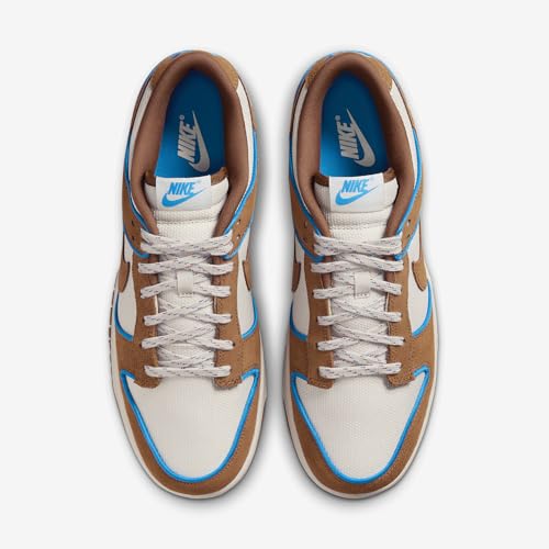 Nike Dunk Low Retro Premium Men's Shoes (FN5825-100, Light Orewood Brown/Photo Blue/Coconut Milk/Light) Size 134