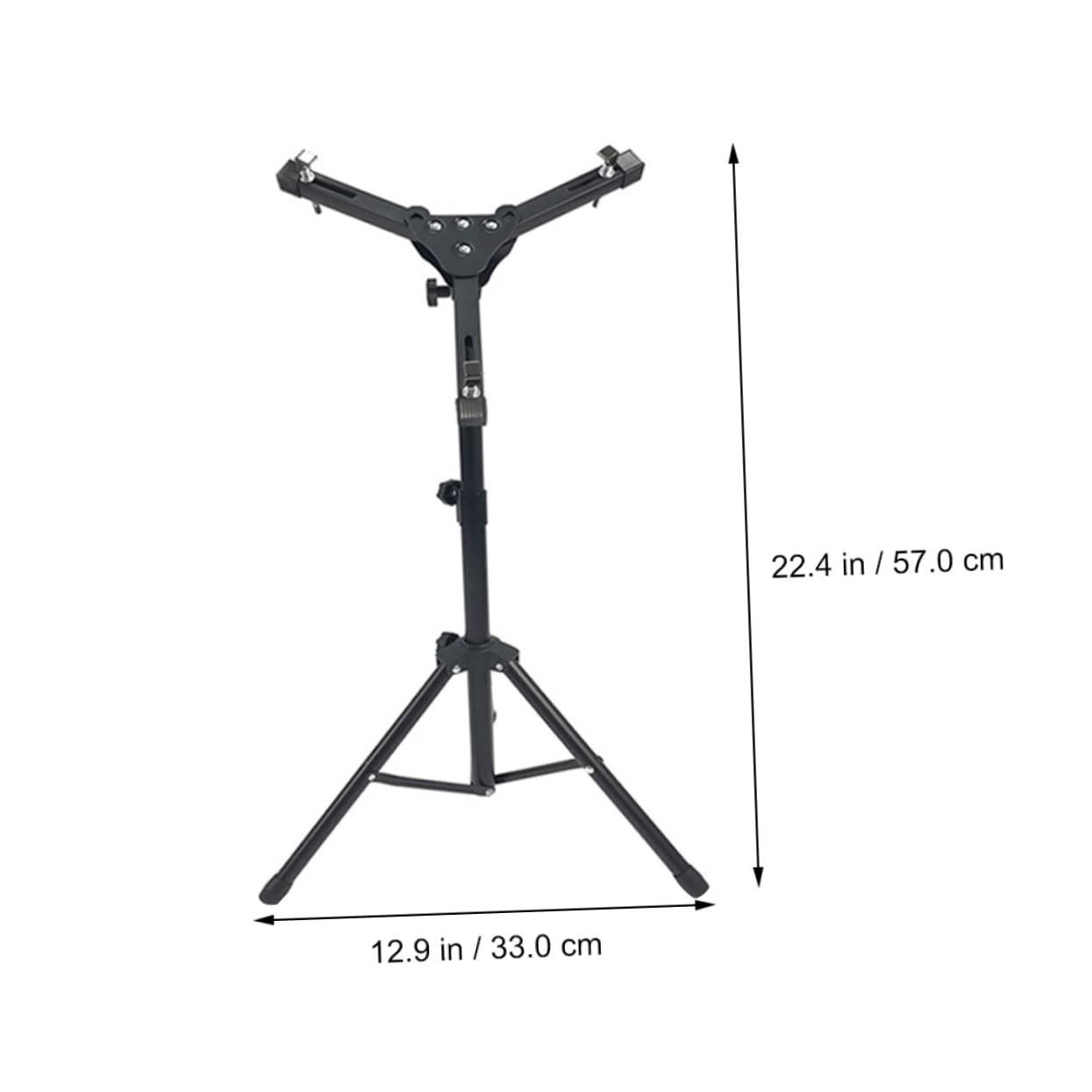 Supporto per Tamburo Muto Regolabile in Altezza Treppiede in Abs e Ferro, Supporto per Rullante e Pad di Pratica per Principianti, Scaffale per Batteria Silenziosa Adatto