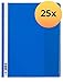 Produktbild ELBA 400116342 Schnellhefter A4 überbreit mit Sichttasche im Vorderdeckelaus Kunststoff für DIN A4 Blätter in blau, 25er Pack