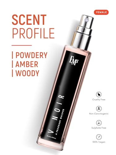 Image of EM5 V Noir Day & Night Perfume for Women | Warm Spicy Coconut White Floral Fragrance | Eau De Parfum Spray | Luxury Gift for Her | 15ml
