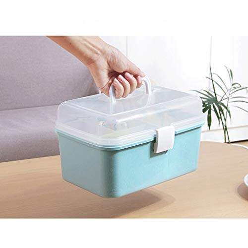 Almacenamiento de caja médico XMING azul para medicinas 5