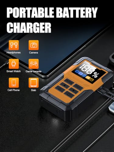 Image of Car Battery Jumper Starter with OBD2 Scanner 7000A for All Gas & 14L Diesel | Portable Jump Starter for 12V Dead Battery, Code Reader, Scan Diagnostic Tool with Jump Cable Flashlight Emergency Kits