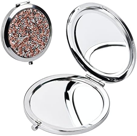 Miroirs de maquillage pour femmes Vintage miroir de poche double côté