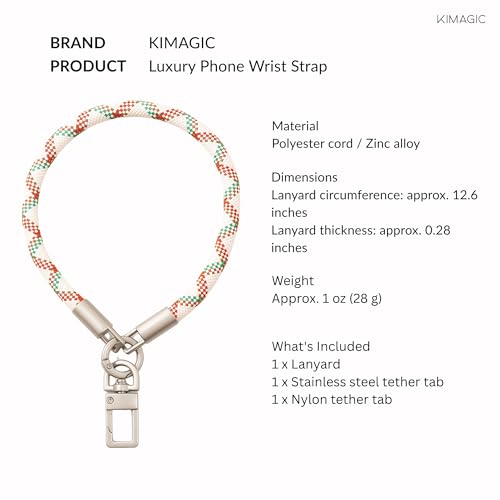 Image of KIMAGIC Luxury Phone Wrist Strap - Premium Elegant Anti-Lost Lanyard, Original Design with Sophisticated Texture