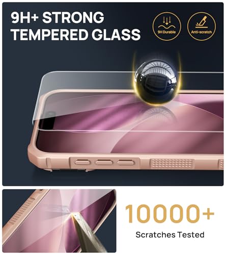 Image of SSLOTSCASE for iPhone 17 Pro Max Case with 2X Screen Protector, Gold