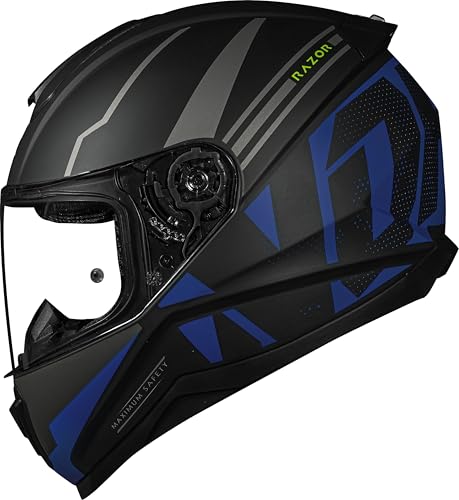 Capacete Moto Masculino Fechado Norisk Razor Full Azul (58)