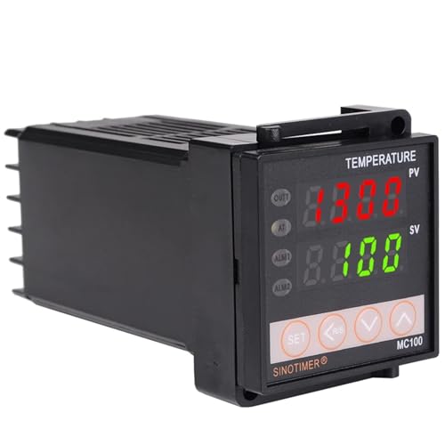 Termostato digital PID 24V para sensor K J E PT100 con salida de relé 2