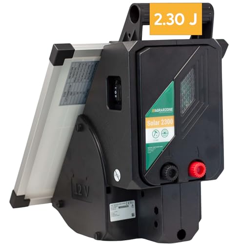 Appareil de clôture électrique solaire Agrarzone S 2300 12V 15W