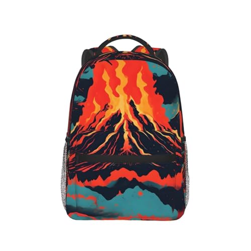 Sac à dos voyage OdDdot imprimé volcano pour travailler et s'évader - 7