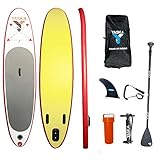 YASKA Stand Up Paddle Board for Youth（4.7 Inches Thick） with Hand Pump, Adjustable Aluminum...