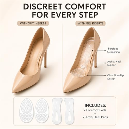 Almohadillas de Gel Transparentes para Apoyo en Tacones miniatura 4