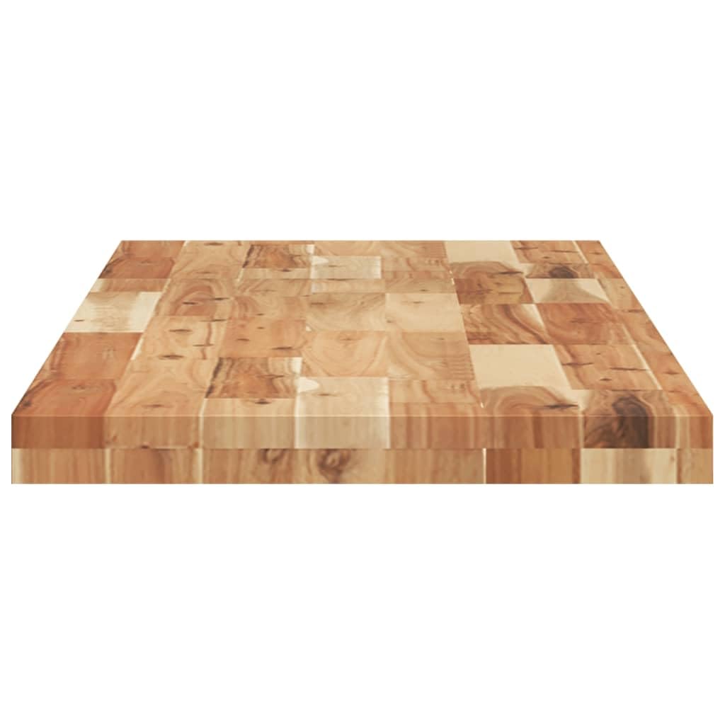 Juego de 3 estantes flotantes de madera de acacia, 120 x 40 x 4 cm, tratados al aceite, de madera maciza, para salón, dormitorio, baño, cocina