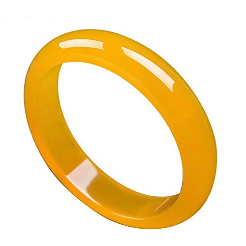 Bracelet agate calcédoine jaune véritable, bijou en pierre naturelle pour femme
