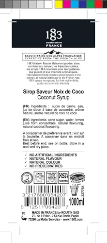 Image of 1883 Vanilla, Salted Caramel, Coconut Syrup - The Original Collection of Flavours Gift Set - 8.45 Fl Oz (Pack of 3)