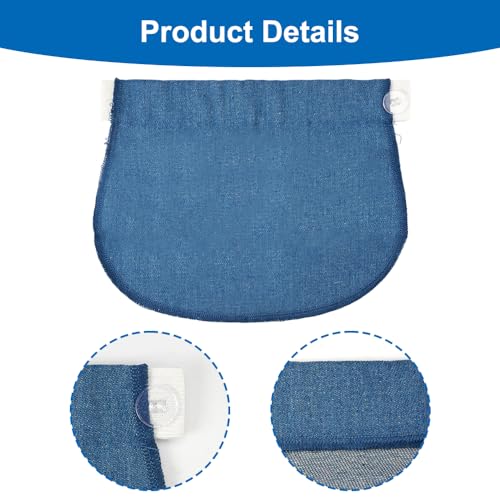 AetherAurora 4 Piezas Extensores de Pantalones de Maternidad, Extensión de Cintura Elástico, Extensores de Jeans con Cintura Ajustable para Embarazadas