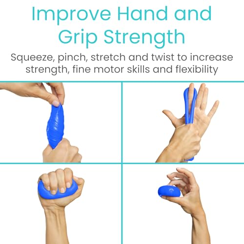 Vive Therapy Putty For Adults, For Hand Therapy (2 Pack) - Occupational Sensory Stress Relief Tools - for Physical Exercise, Finger Pain, Grip Strength, Rehab, Arthritis, Forearms, Fidgeting, Motor Skills - Image 7