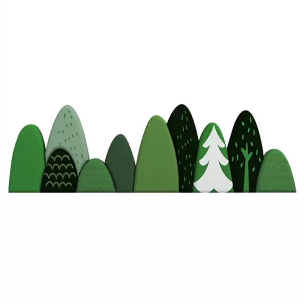 Paneles de pared autoadhesivos 3D de poliuretano anticolisión verdes 180x80cm