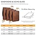 Glomenade Brown Bible Cover Case for Women Men Classic Bible Carrying Bag with Zipper Church Large Book Bible Protector Trust in The Lord with All Your Heart Bible Cover