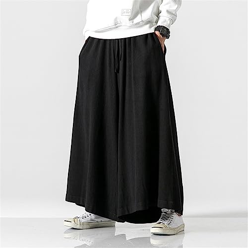 Pantalon ample en lin noir pour vos moments de détente estivale - 2