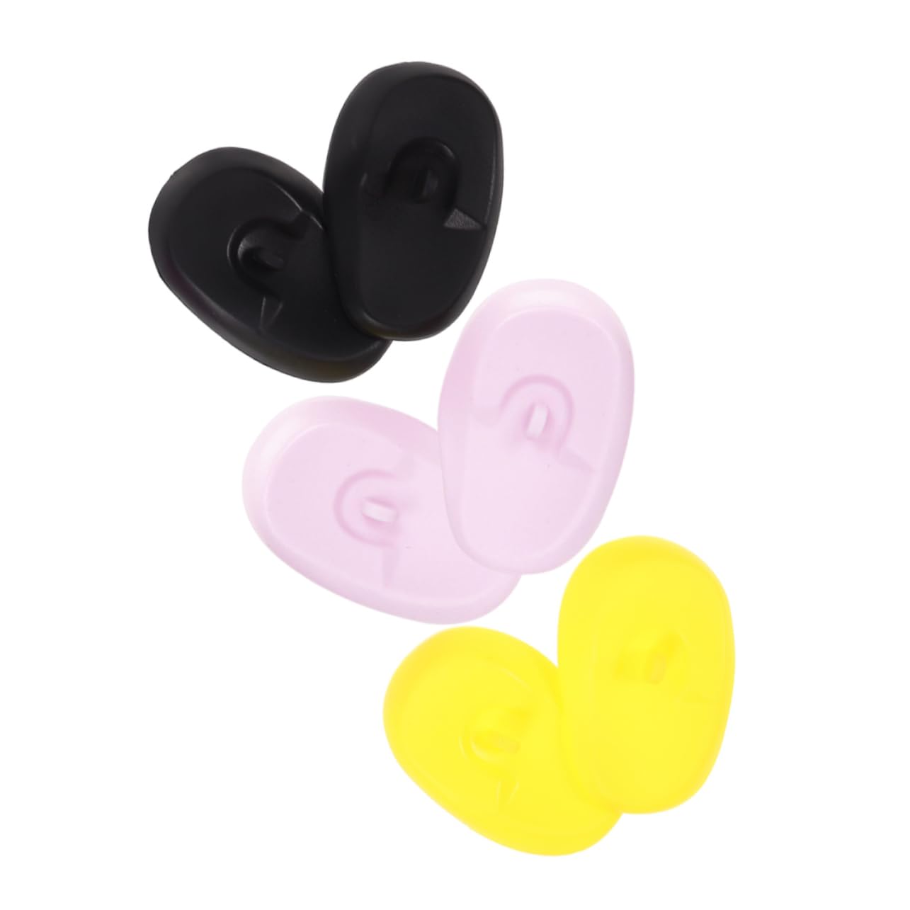 FOMIYES 3 Pair Silicone Hair Dye Earmuffs for Ear Protection Heat Shield Noise Reduction Washable Styling Tool Accessory